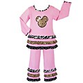 Ann Loren Girl's 2-piece Pink Magical Minnie Outfit