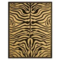 Pat Zebra Black Rug (4'9 x 6'6)
