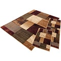 Elegance Collection Red Area Rug (Set of 3)