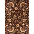 Elegance Collection Brown Area Rug (5' x 7')