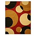 Pat Abstract Red Rug (3'3 x 4'6)