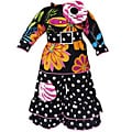 AnnLoren 2 piece Fashionable Floral and Polka Dots Outfit fits American Girl Doll
