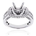 14k White Gold 2/5ct TDW Diamond Semi-mount Engagement Ring (G-H, SI1/SI2)