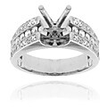 14k White Gold 5/8ct TDW Diamond Semi-mount Engagement Ring (G-H, SI1/SI2)