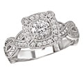 14k White Gold 1/3ct TDW Diamond Engagement Ring (G/H, SI1-SI2)