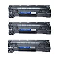 HP CB435A Compatible Black Toner Cartridges (Pack of 3)