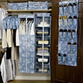 13 Piece Floral Blue Garment Bag Set