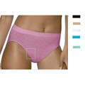 Bali Women's Comfort Revolution Seamless Diamond Microfiber Hi-Cut Brief
