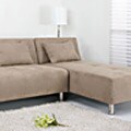 Atlanta Stone Convertible Sectional Sofa Bed