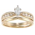 14k Yellow Gold 1/2ct TDW Marquise Diamond Bridal Ring Set (H-I, SI1-SI2)