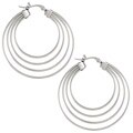 La Preciosa Stainless Steel Hoop Earrings