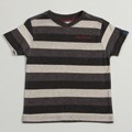 Calvin Klein Boys Grey Striped V-neck Shirt