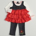 Kids Headquarters Infant Girls 2-piece Ruffled Set