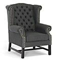 Sussex Gray Linen Club Chair