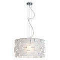 Access 'Dinari' Chrome with Frosted Acrylic 1-light Pendant