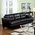 Acme Diamond Black Synthetic Leather Sofa