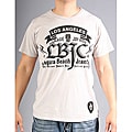 Laguna Beach Jean Co Men's Crew Neck Santa Monica Beach Beige 2012 Graphic Tees