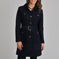 Vince Camuto Women's Navy Wool-blend Coat