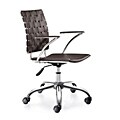 Zuo Criss Cross Espresso Adjustable Office Chair