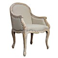Solid Oak Carry Armchair Wheat