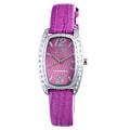 Chronotech Children's Purple Dial Crystal Bezel Leather Watch