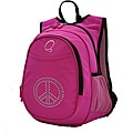 O3 Kids Pre-School All-In-One Bling Rhinestone Peace Backpack With Cooler