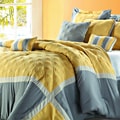 Quincy Yellow/Grey 12-piece Bed in a Bag with Sheet Set