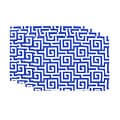 Oskar Terrace Sea Blue Geometric Placemats (Set of 4)