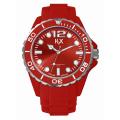 Haurex Italy Men's Reef Red Soft Rubber Strap Watch