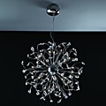 Joshua Marshal Home Collection Modern 48-light Chrome Crystal Encompassed Adjustable Hanging Pendant