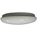 Three Light White Acrylic Flush Mount