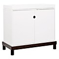 Olivia 2-door Espresso and White Modern Changer