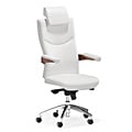 Zuo Chairman White Leatherette Office Chair