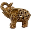 Brown Ceramic Elephant