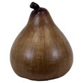 Wood Tone Ceramic Pear