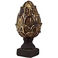 Ceramic Artichoke Antique Bronze Small