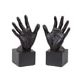 Resin Hand Bookend Set of Two