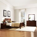 Milford Louis Phillip 5-piece Queen-size Sleigh Bedroom Set