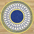 Alliyah Handmade Maize New Zeeland Blend Wool Rug (6' Round)