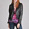 Buffalo Women's Asymmetrical Zip Leather Jacket