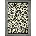 Tufted Sisal Printed Indoor/ Outdoor Grey Endless Love Rug (5' x 7')