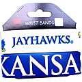 Kansas Jayhawks Rubber Wrist Band (Set of 2) NCAA