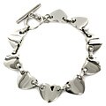 Stainless Steel Heart Link Bracelet