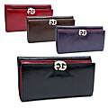 Anais Gvani Italian Leather Bifold Push-snap Closure Clutch Wallet
