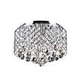 Nerisa Chrome Crystal Flush Mount Chandelier