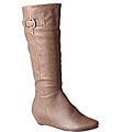 Refresh by Beston Women's 'Godiva' Brown Wedged Boots
