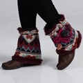 Muk Luks Women's Boho Pommy Boot Sweaters