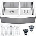 Ruvati 16-gauge Stainless Steel 33-inch Double Bowl Apron Front Kitchen Sink