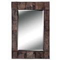 Jobi Birch Bark Wood Wall Mirror