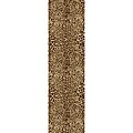 Animal Prints Leopard Gold Runner Non-Skid Area Rug (2' x 6'10)